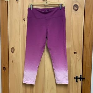 Pink Ombré Crop Athletic Leggings